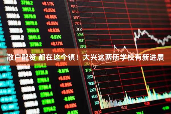 散户配资 都在这个镇！大兴这两所学校有新进展
